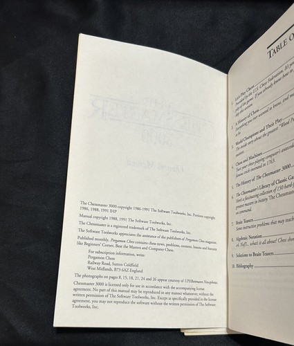Vtg Chessmaster 3000 Instrukcja obsługi i przewodnik użytkownika Oprogramowanie Wersja systemu Windows - Zdjęcie 3 z 6
