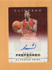 Al-Farouq Aminu Los Angeles Clippers AUTO 2011-12 Preferred /99 Wake Forest 2F