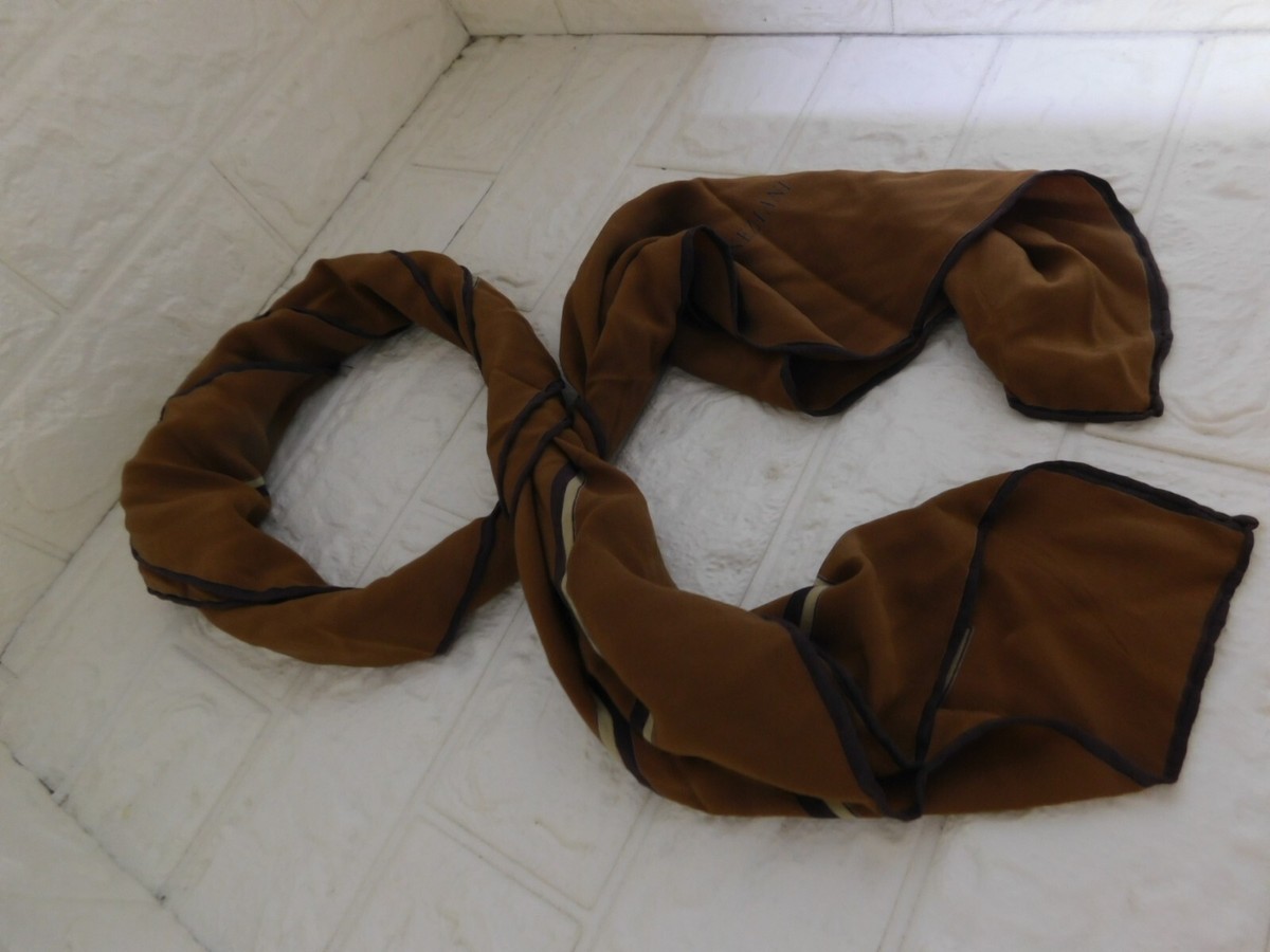 Gucci Foulard en soie vintage multicolore sur le thème de la Sicile avec bordure beige ref