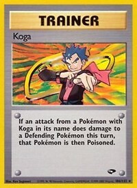 Pokemon Koga (106/133) Gym Challenge HP