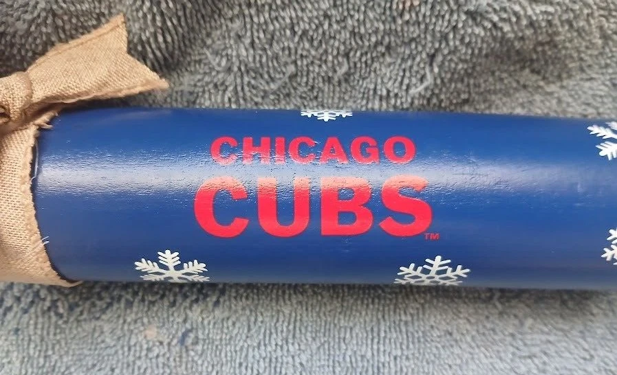 Chicago Cubs Wood Decorative Rolling Pin New With Tags Baseball 12-inches - Image 4 of 4