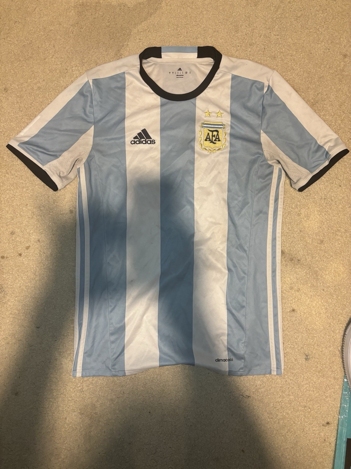 Men’s Argentina 2018 Home Kit Size Small World Cup Soccer Jersey