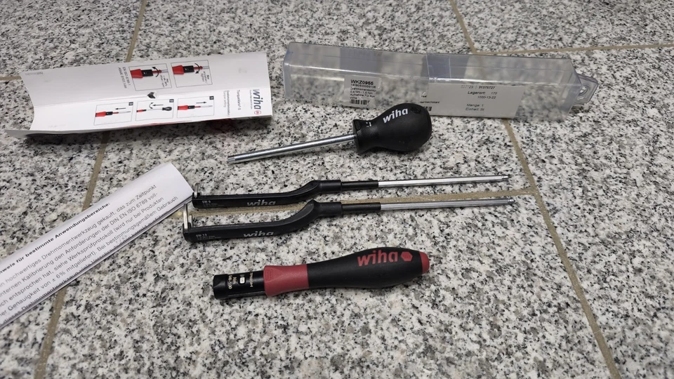 Wiha TorqueVario-S Drehmomentschrauber Set 0,4-1,0 Nm + Wechselklingen NEU - Bild 1 von 4
