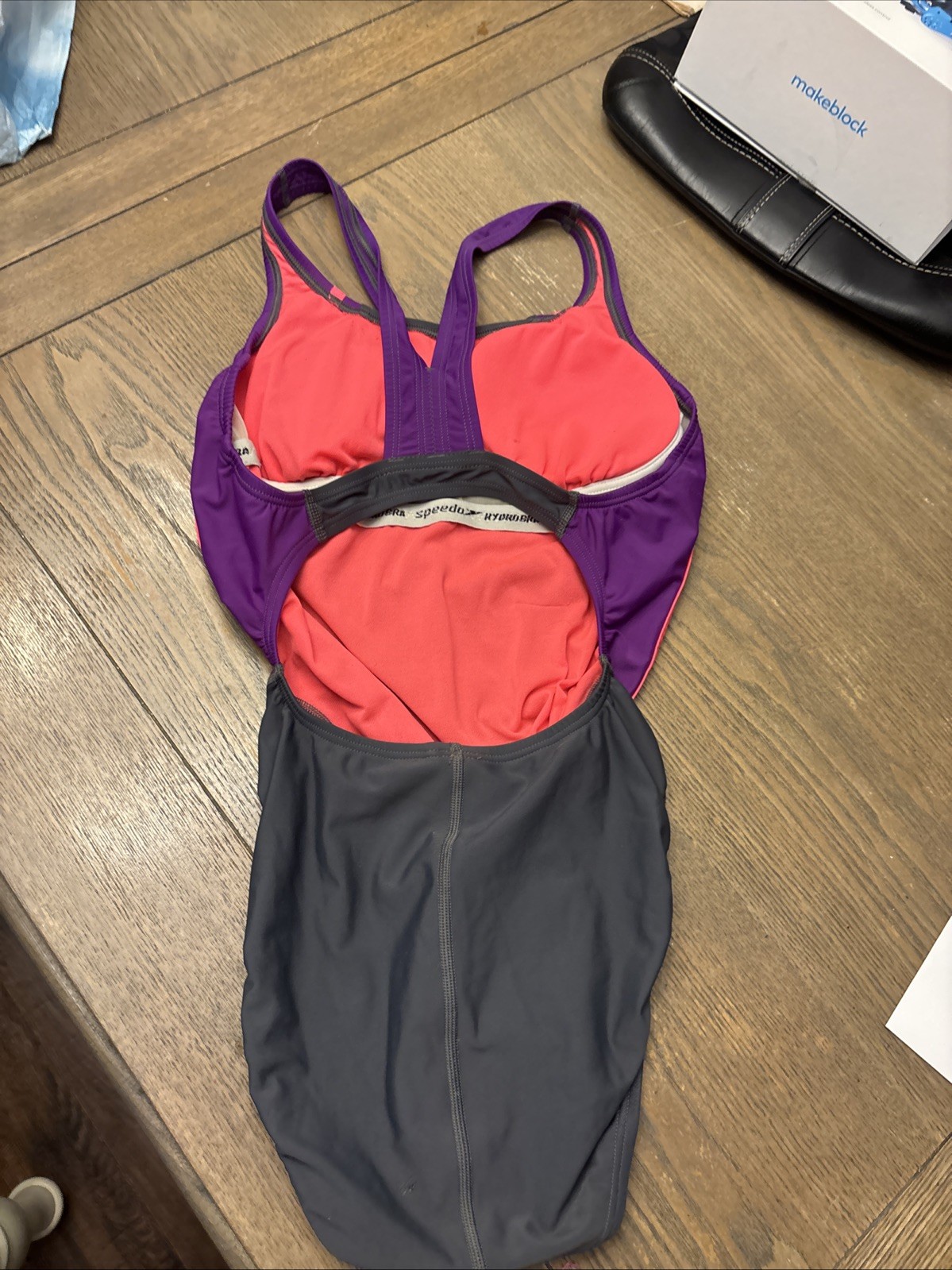 SPEEDO Powerflex Eco Solid Super Pro Back Gray/pu… - image 12