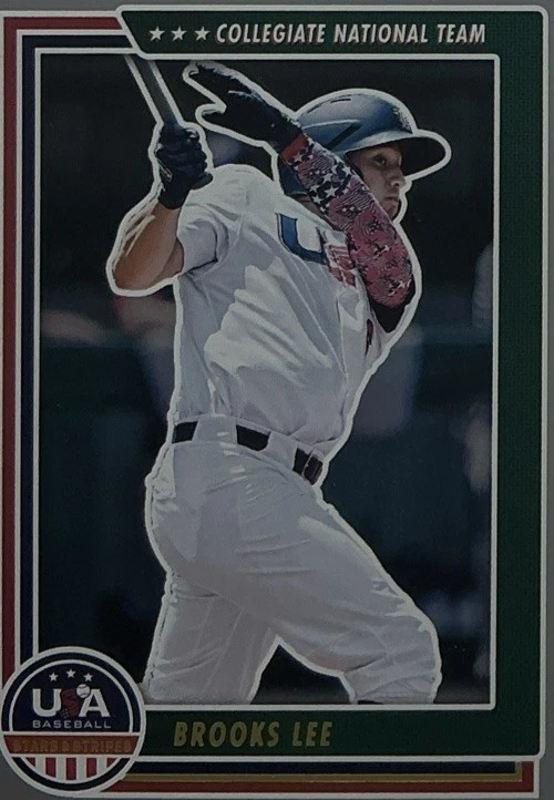 Brooks Lee Rookie PSA 9 - 2021 Panini Stars & Stripes - Twins, Team USA - Image 4 of 4