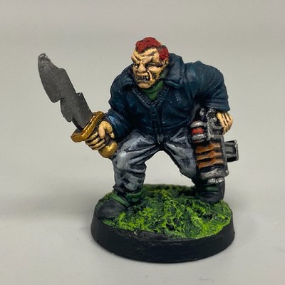 DARK LEGION BILLY THE HERETIC WARZONE MUTANT CHRONICLES MINIATUR BEMALT