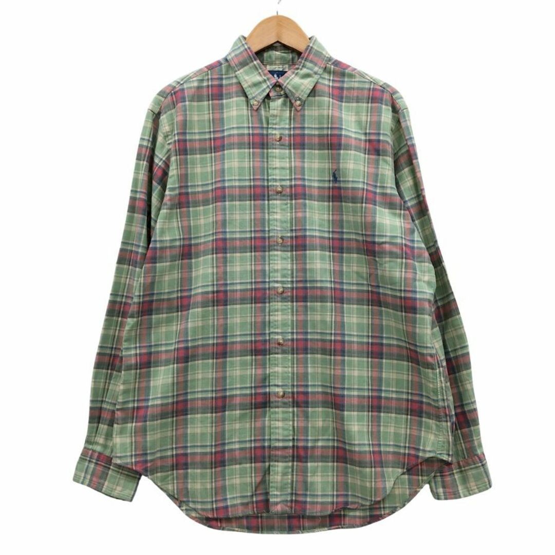 Camicia Ralph Lauren a quadri manica lunga pony ricamata uomo taglia LLA usata STOC 0