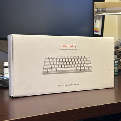 Anne Pro 2 Black 60% Bluetooth RGB Mechanical Keyboard - Cherry MX Brown
