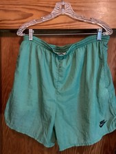 Vintage 90 s Nike Big Swoosh Mesh Lined Swim Trunks. Size M