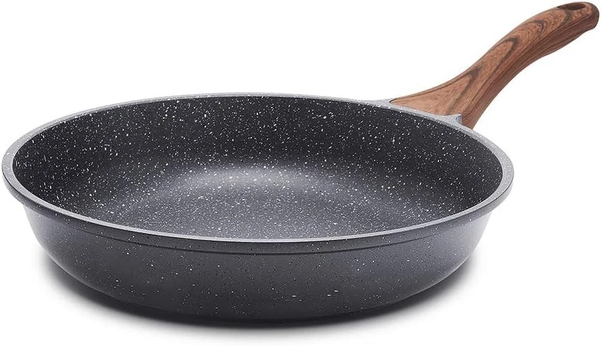 9.5-Inch Nonstick Fry Pan Skillet, Granite ILAG Coating, PFOA Free, Induction
