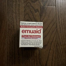 *Lot of 2* Emuaid First Aid Ointment Maximum Strength 0.5oz - EXP 4/2026 +