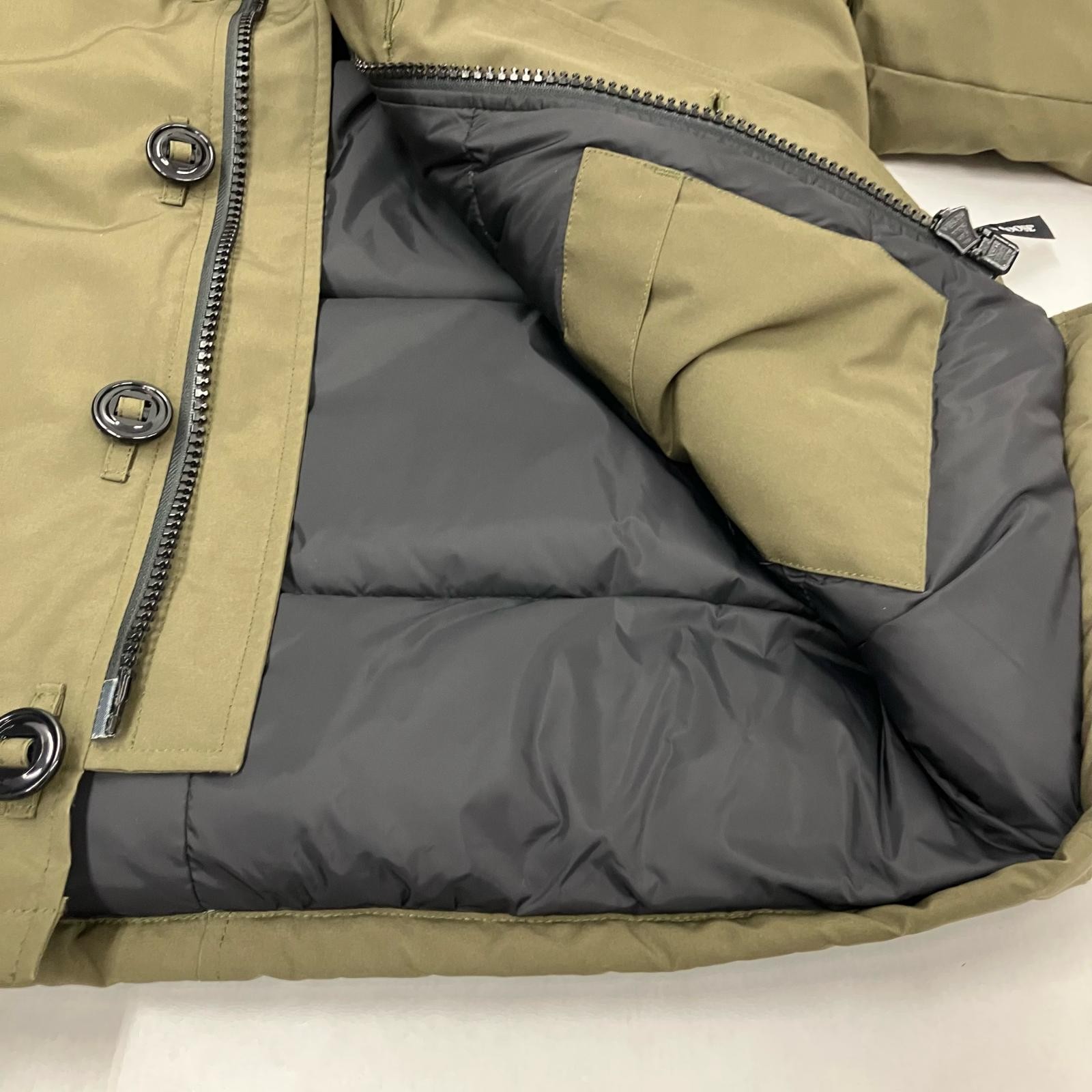 CANADA GOOSE Chateau Hoodie Fusion Fit Heritage Down Jacket 3426MA Khaki Size: M thumbnail 8