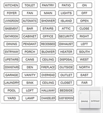 Light Switch Label Sticker 975PCS Transparent Switch Sticker Ideal for Home Kitc