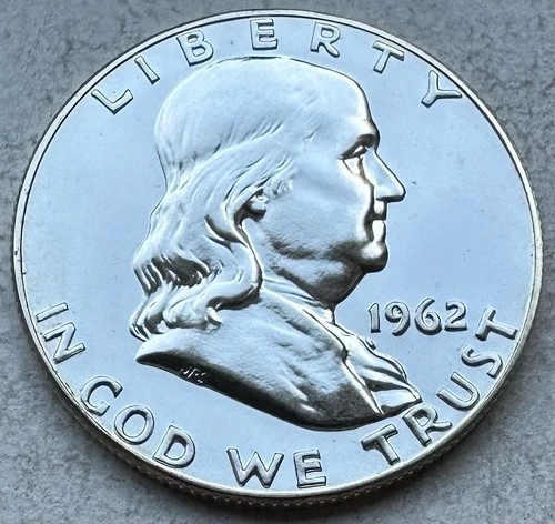 1962 Proof Franklin Half Dollar 90% Silver-INV#8352