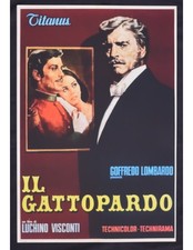 locandina IL GATTOPARDO Visconti Alain Delon Claudia Cardinale lancaster CAT19