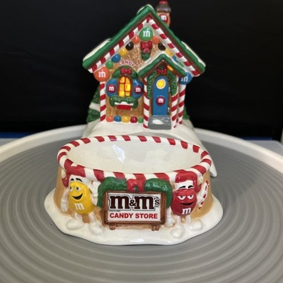 Dept. 56 M&M's Candy Store Lighted Christmas Dish w/Box Battery Operated TESTED