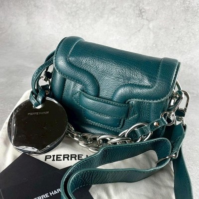 PIERRE HARDY Mini Shoulder Bag Leather Green Women's Ships from Japan