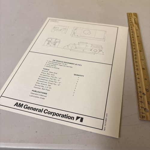 VTG 1978 AM General XR311 High Mobility Weapons Carrier Tank Military Brochure - Picture 3 of 3