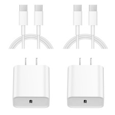 iPhone 15 Charger Fast Charging - 2 Pack 20W USB C Wall Charger Adapter with ...