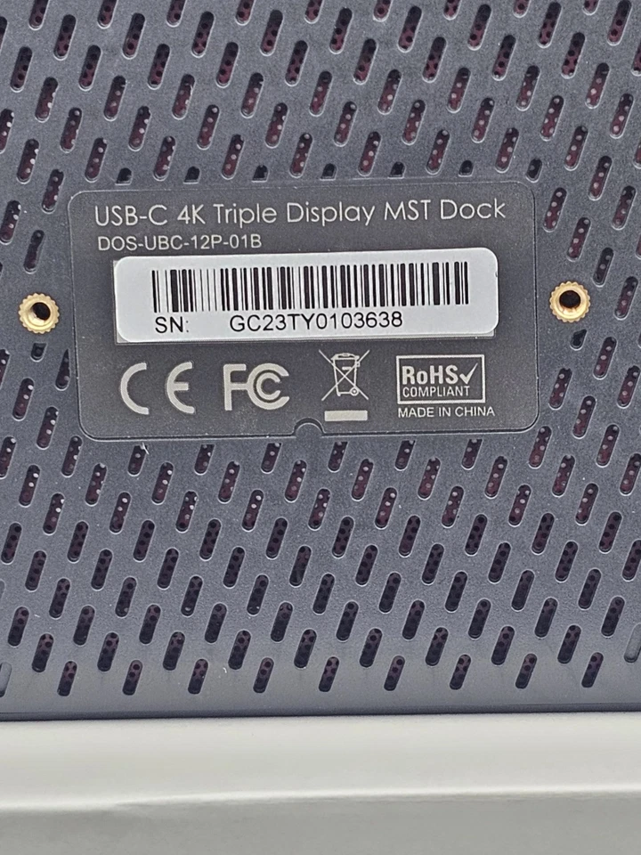 USB-C Triple Display 100W Docking Station DOS-UBC-12P-01B-NP - Image 3 of 4