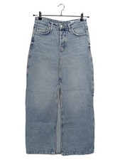 ZARA Damen Jeansrock lang Blau Gr. S Casual Maxirock