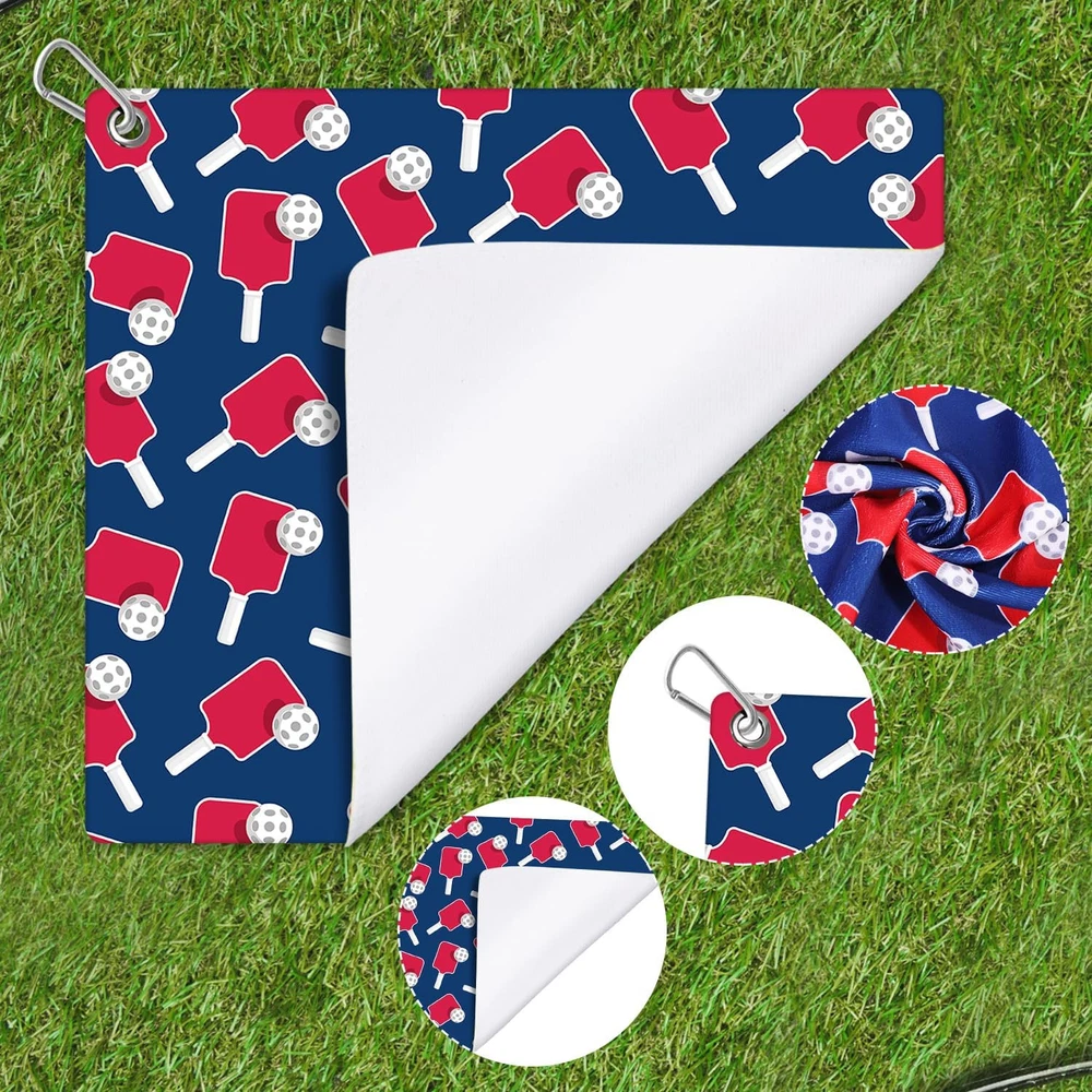 Pickleball Towel for Sweat, 15x17in Pickle Ball Towels Women Medium, Blue