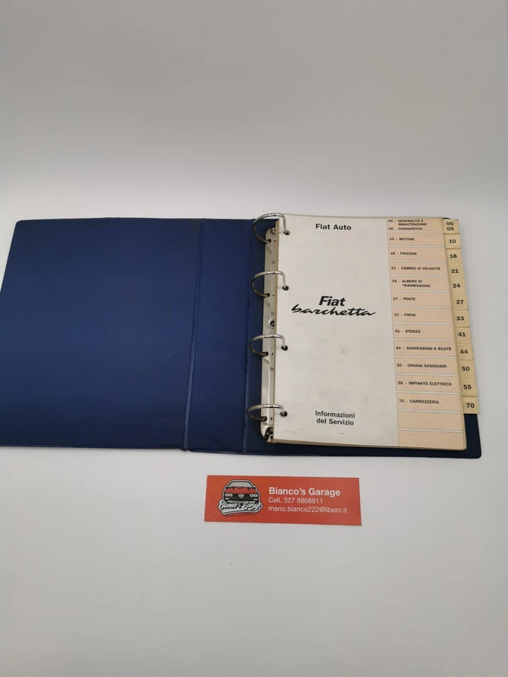 Manuale Fiat Barchetta Informazioni Del Servizio - Immagine 2 di 4