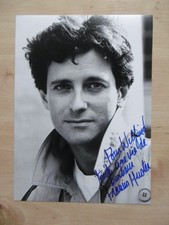 Francis Huster autograph signed 17x23 cm picture B/W