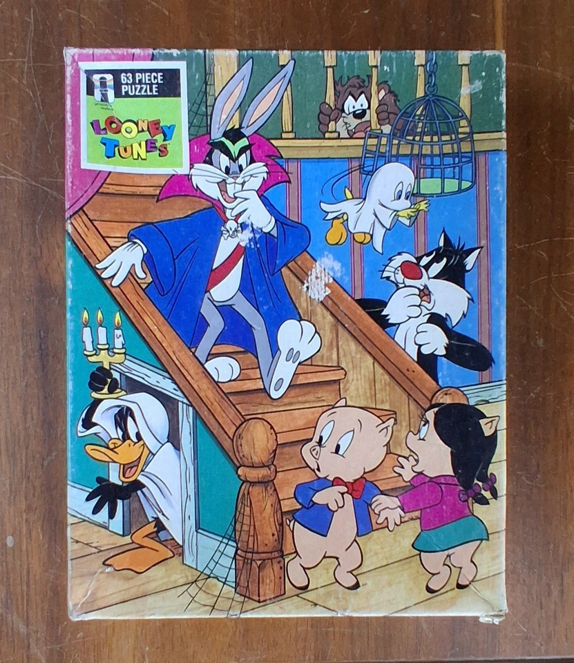 Rompecabezas de 63 piezas Rainbow Works Looney Tunes Haunted House 1990 vintage Foto 4 de 4