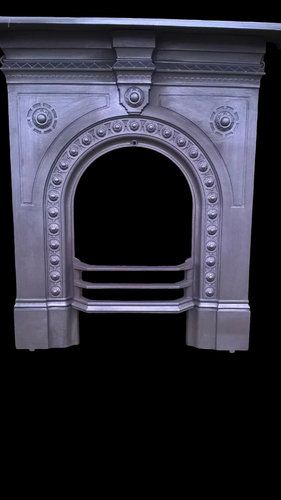 Victorian Edwardian Cast Iron Combination bedroom Fireplace - Picture 9 of 10
