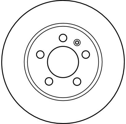 Disque de frein TRW DF4065 en fonte à haute teneur en carbone anti-fading