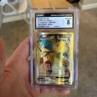 DRAGONITE EX 106/108 Holo Rare Evolutions Pokemon Card CGC 8.0 NM/Mint Subgrades