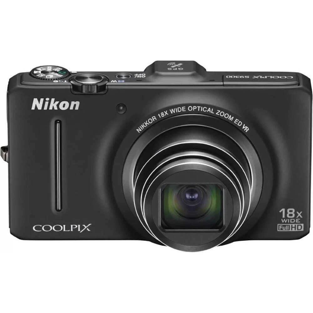 Nikon COOLPIX S9300 Digital Camera 16MP 18x Optical Zoom Built-in