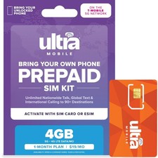 T-Mobile 1- Prepaid Plan: 4GB 5G Data, Unlimited Talk  Text, No Contract