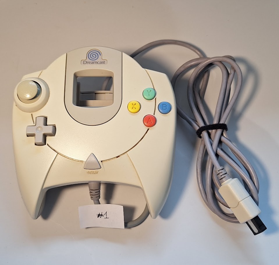 Manette Sans Fil Noire D6 Dreamcast pour Dreamcast, Switch et PC