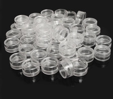 20/50pcs 2-5g Sample Clear Cream Jar Mini Cosmetic Bottles Containers Transparen