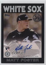 2021 Update 1986 Topps Baseball Black 26/199 Matt Foster #86A-MF Auto 3ij