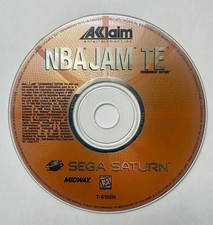 NBA Jam TE (SEGA SATURN, 1994) USA Version Disc Only Tested Look 👀