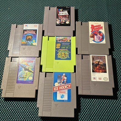 Lot Of  (7) NES Nintendo Entertainment System Cartridges Skyhawk Infiltrator Etc