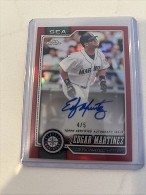 2026 Topps Chrome Edgar Martinez Auto Red /5