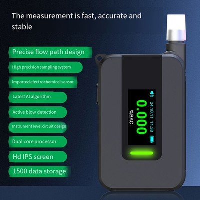 Compact and Efficient Alcohol Breath Analyzer with Charging Capability