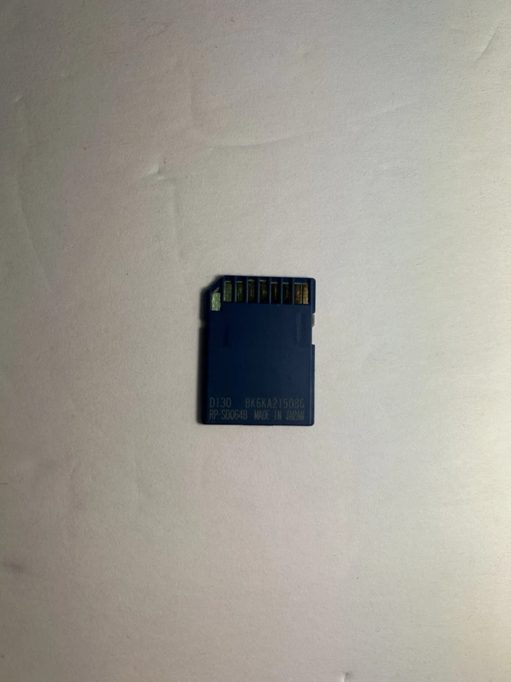 Panasonic 64MB MEGABYTE SD Camera Memory Card HIGH SPEED - Image 2 of 2