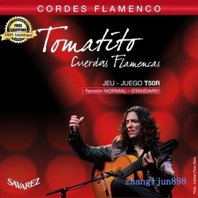 Savarez T50R Tomatito Cordes Flamenco Guitar Strings Tension Normal-Standard Set