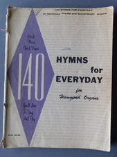 Hymns for Everyday for Hammond Organs - 1959 songbook sheet music