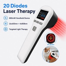 880mW Handheld Laser Therapy 16x650nm 4x808nm for Pet Hip Dysplasia Pain Relief