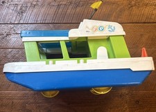 Fisher Price Little People Play Family Happy Houseboat #985 1972 de colección