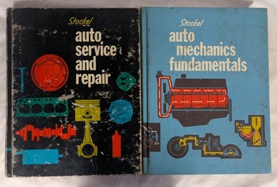 Set of 2 Stockel Auto Service & Repair (1975) + Fundamentals (1974) Vintage HC