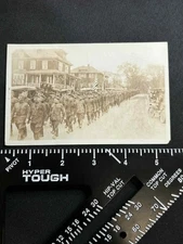 Original WW1 AEF 2nd Division Parade With DSC Recipient Picture Postcard