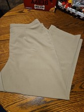 Alfred Dunner Pants Womens 22W Beige Elastic Waist Stretch Dress Slacks - A3