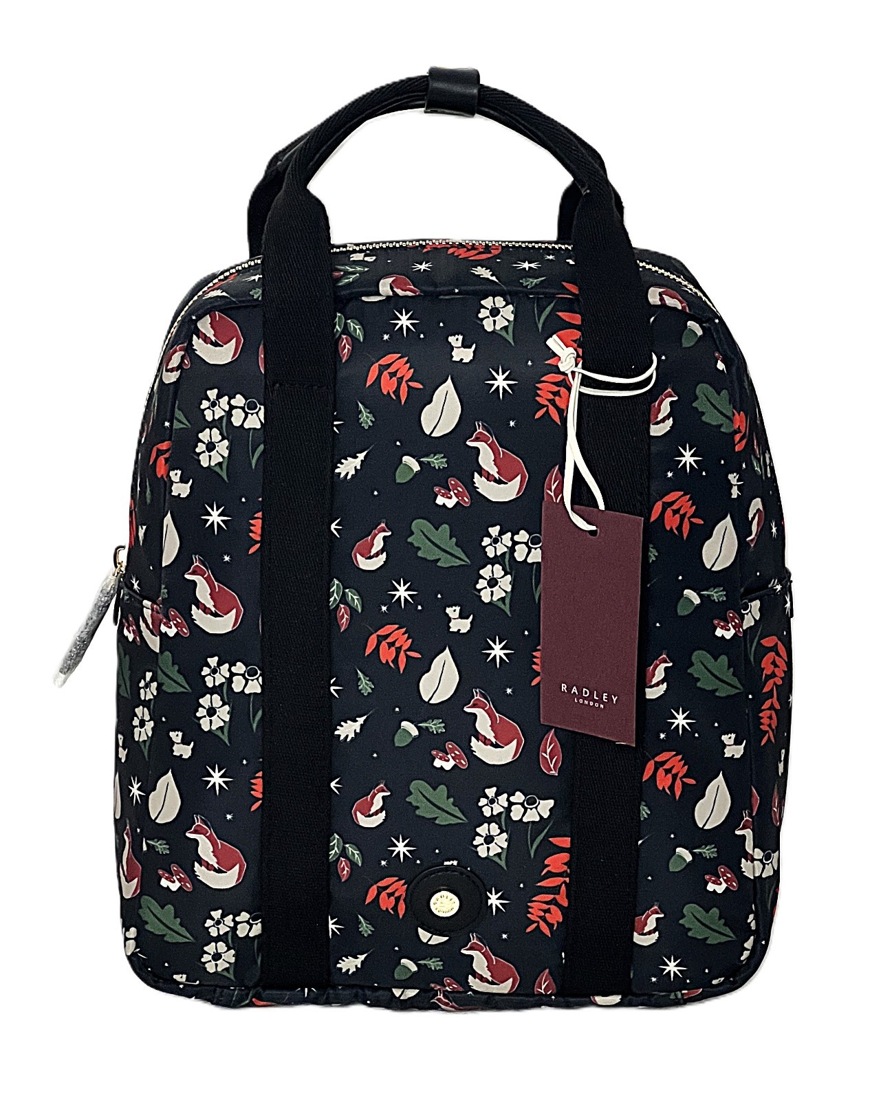 Radley Backpack Rucksack Bag Small Holly Avenue Fox Responsible Black Polyester